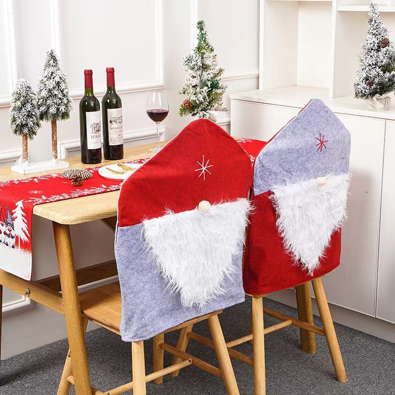 Santa Claus Chair Cover for Festive Christmas Decor