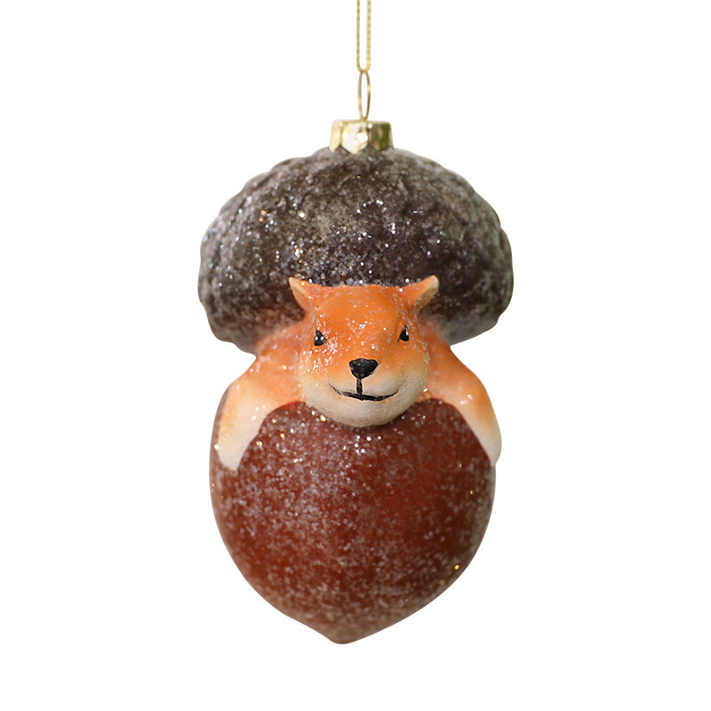 Christmas Tree Ornaments – Glitter Fox & Hedgehog
