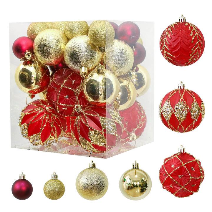 36-Piece Christmas Ornament Set for Festive Trees