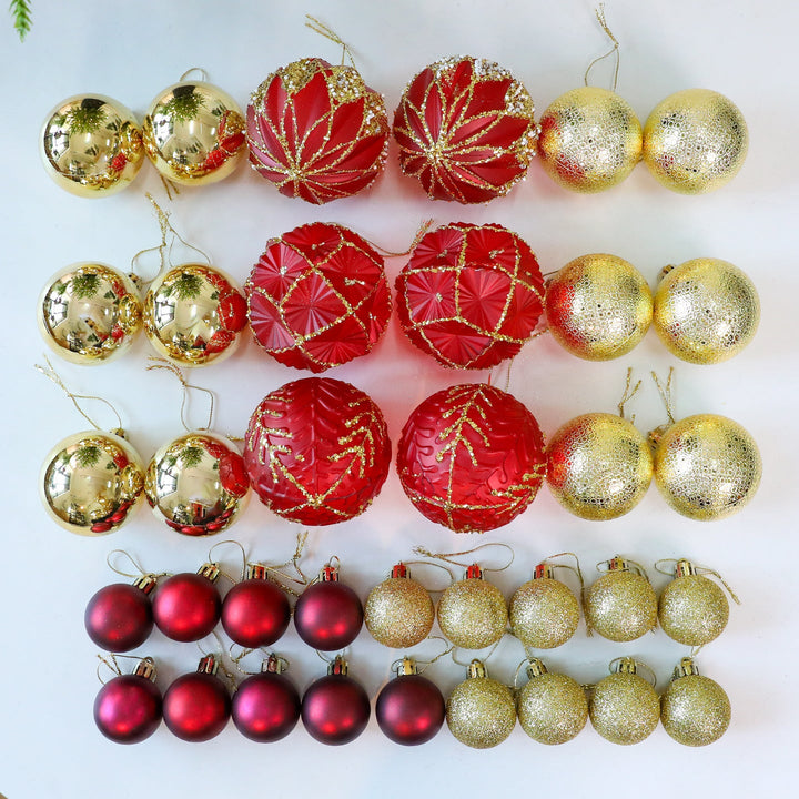 36-Piece Christmas Ornament Set for Festive Trees