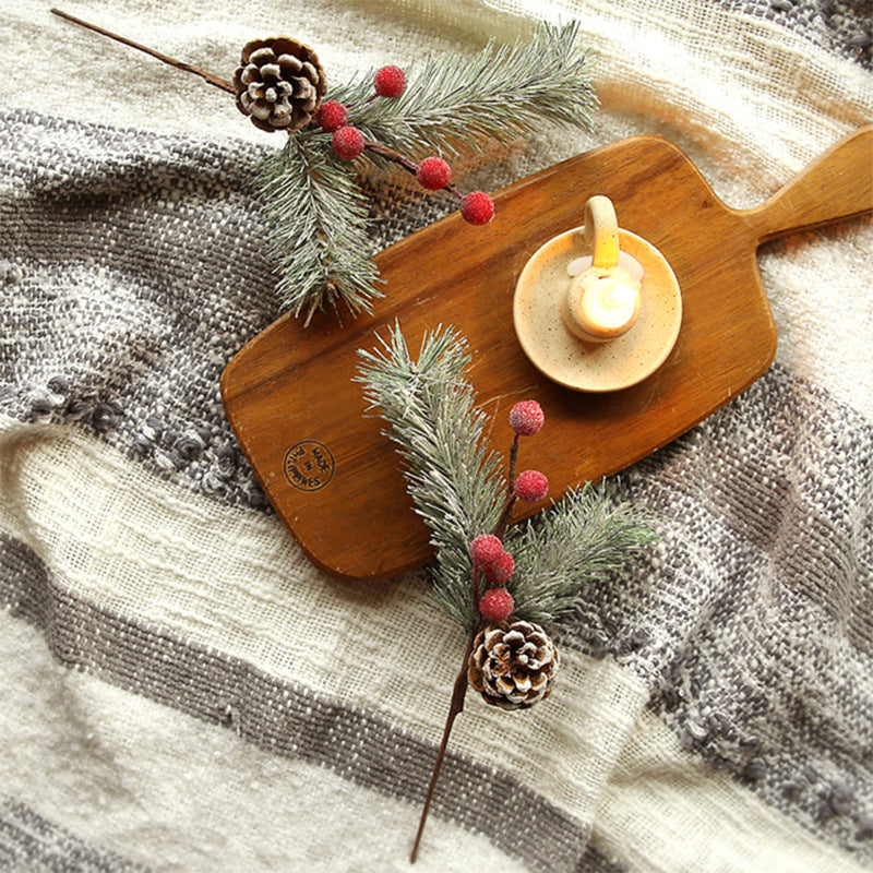 Artificial Christmas Berry Branches for Frosty Decor