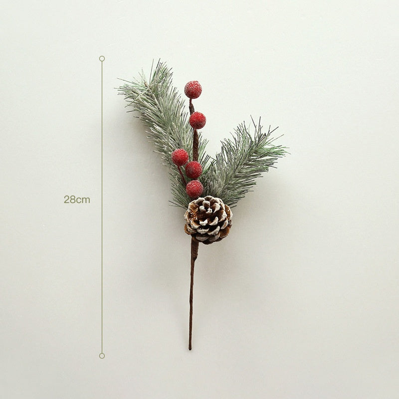 Artificial Christmas Berry Branches for Frosty Decor