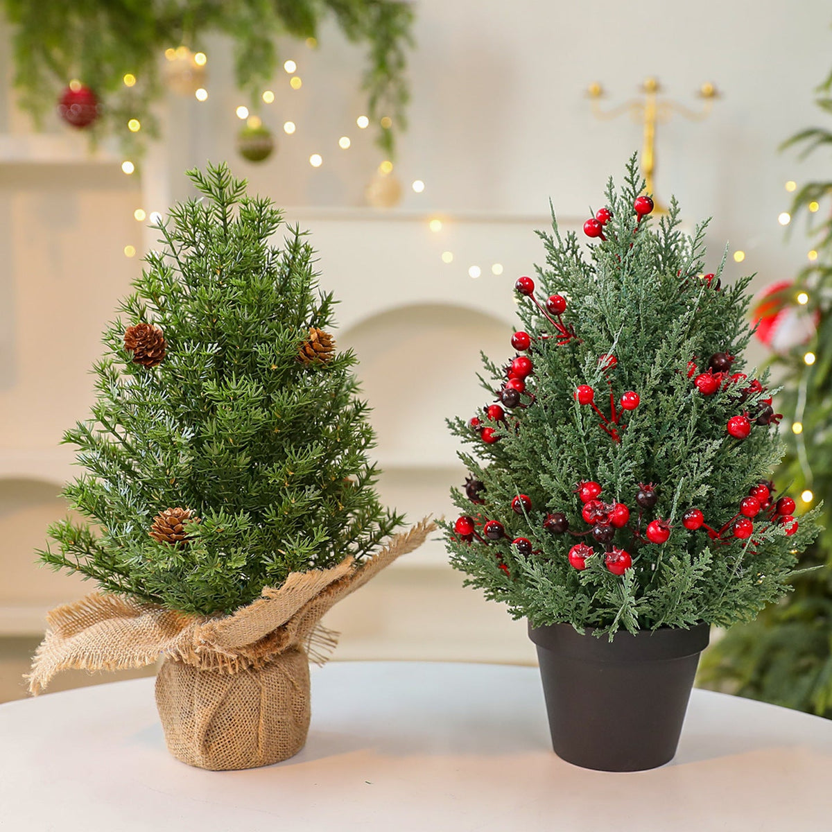 Mini Christmas Tree Decoration for Small Space Decor