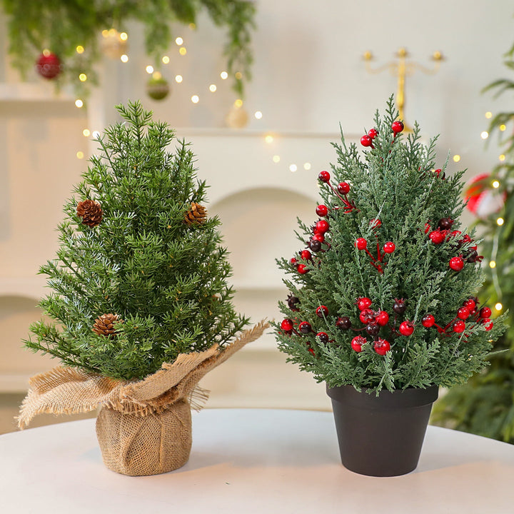 Mini Christmas Tree Decoration for Small Space Decor
