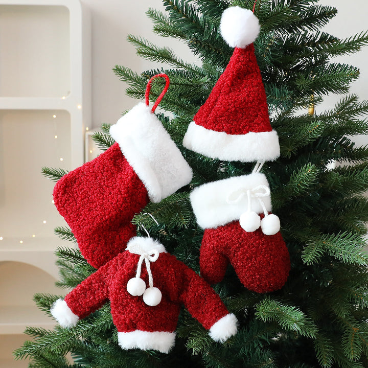 Christmas Ornaments Set - Cozy Santa Tree Decorations