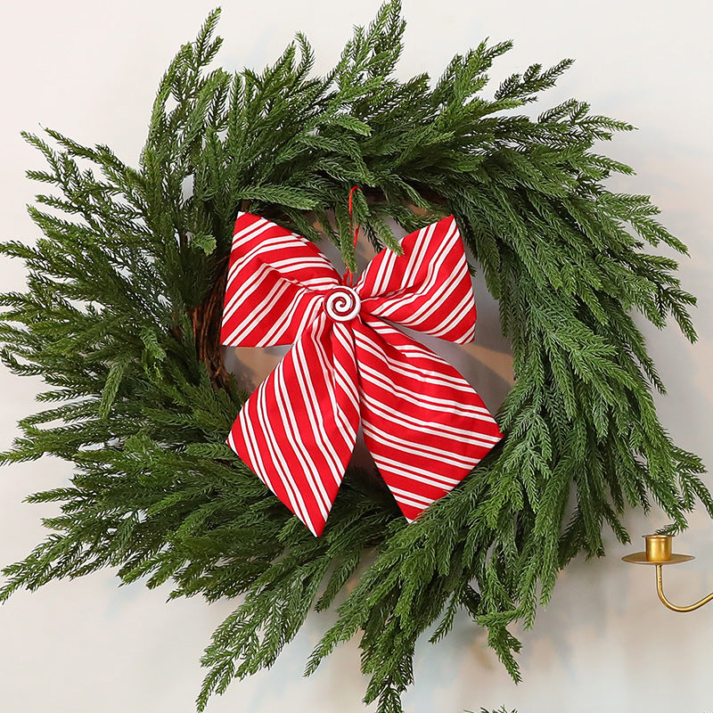 Christmas Tree Bow Decoration – Candy Cane Stripes