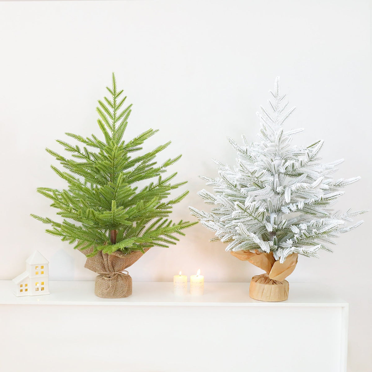 60cm PE Desktop Christmas Tree for Hotel & Retail Display