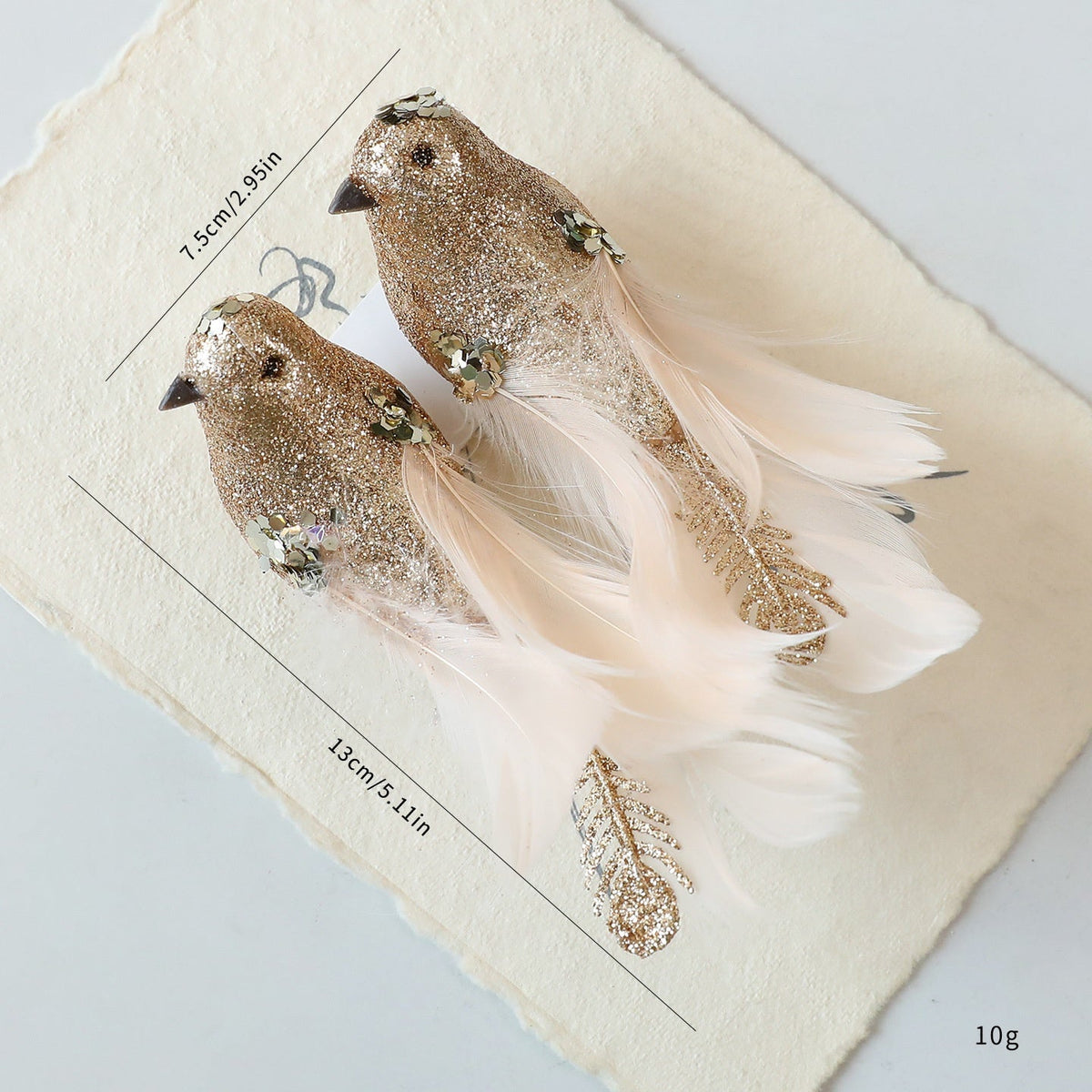 Clip-On Bird Ornaments For Sparkling Holiday Trees