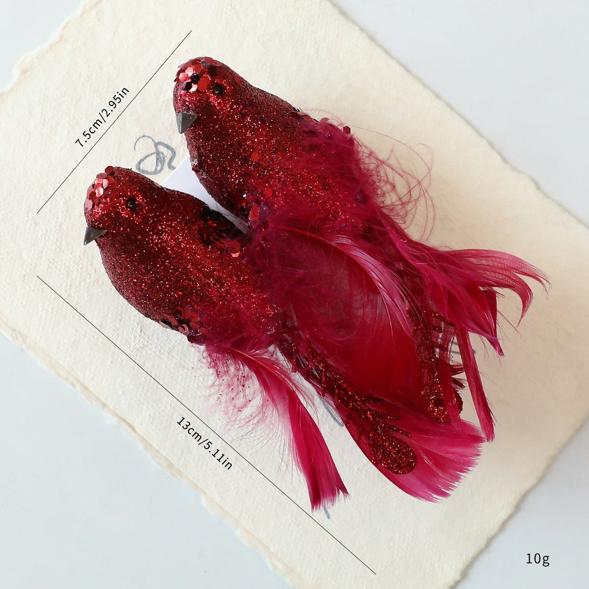 Clip-On Bird Ornaments For Sparkling Holiday Trees