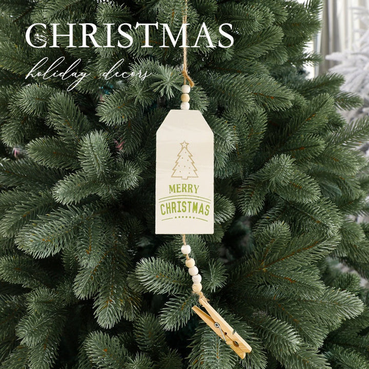 Wooden Christmas Tree Ornament for Rustic Nordic Charm