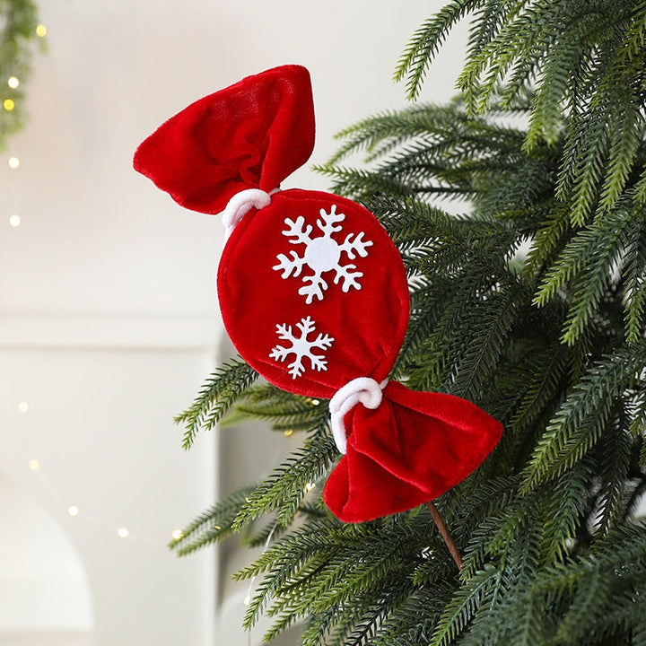 Christmas Candy Cane Decorations – Plush Tree Accents