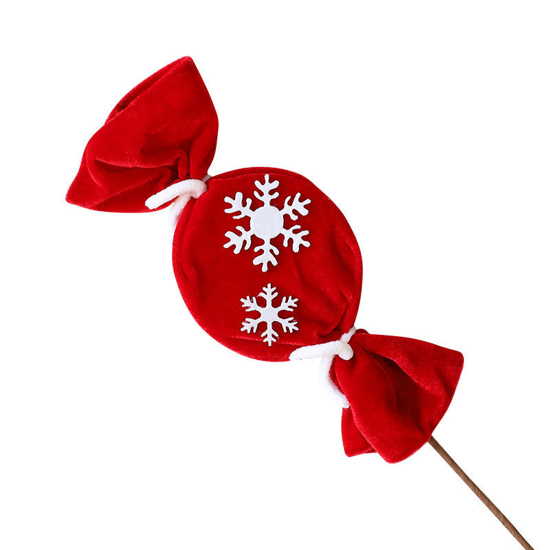 Christmas Candy Cane Decorations – Plush Tree Accents