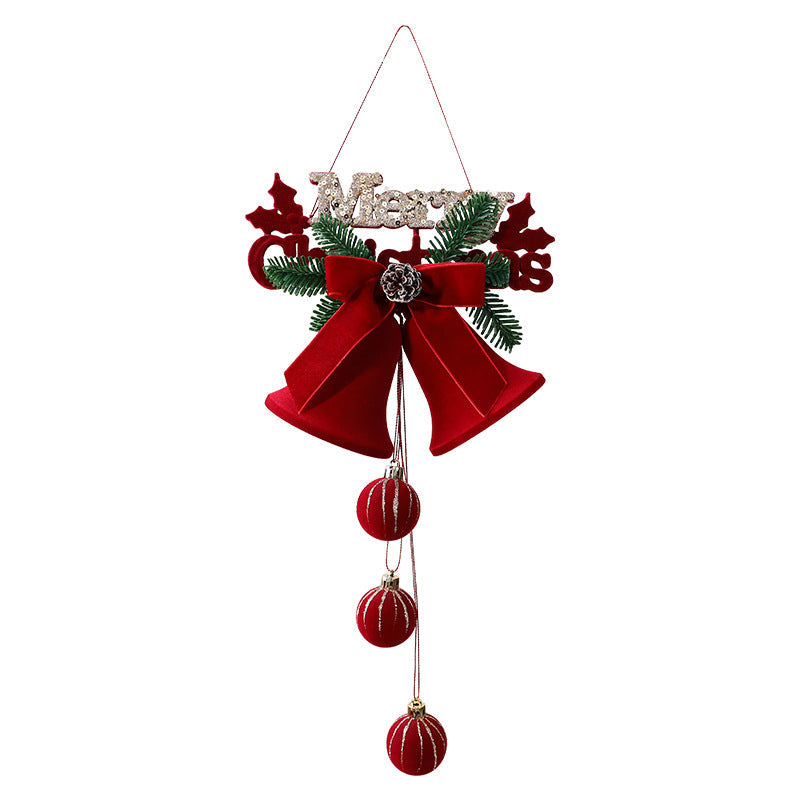 Velvet Christmas Bell Ornament for Nordic Holiday Decor
