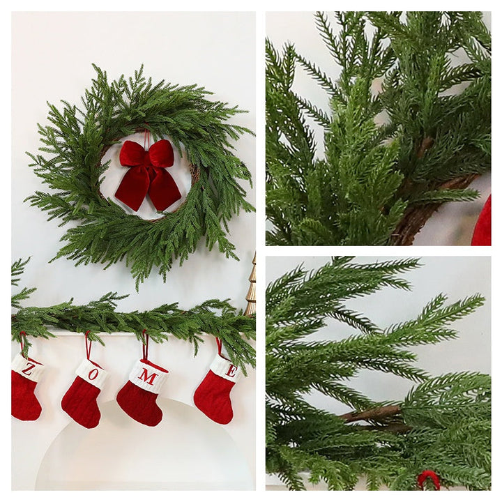 Artificial Pine Garland Vine for Christmas Decorating