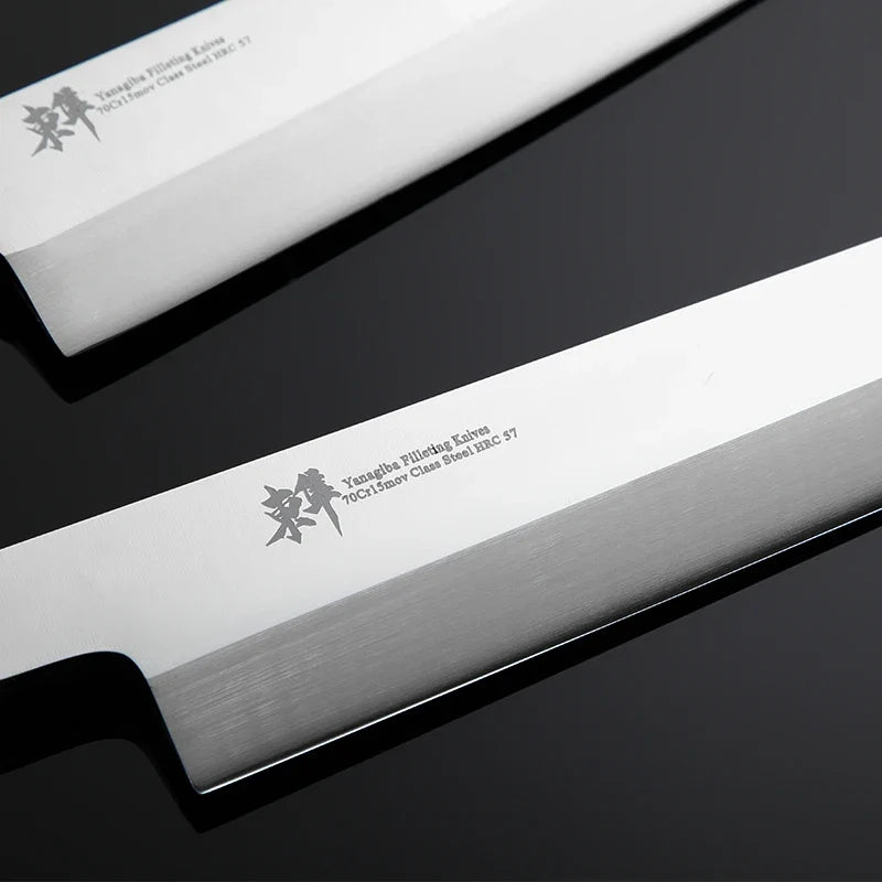 Hand-Sanded Yanagiba Sashimi Knife for Thin Fish Cuts