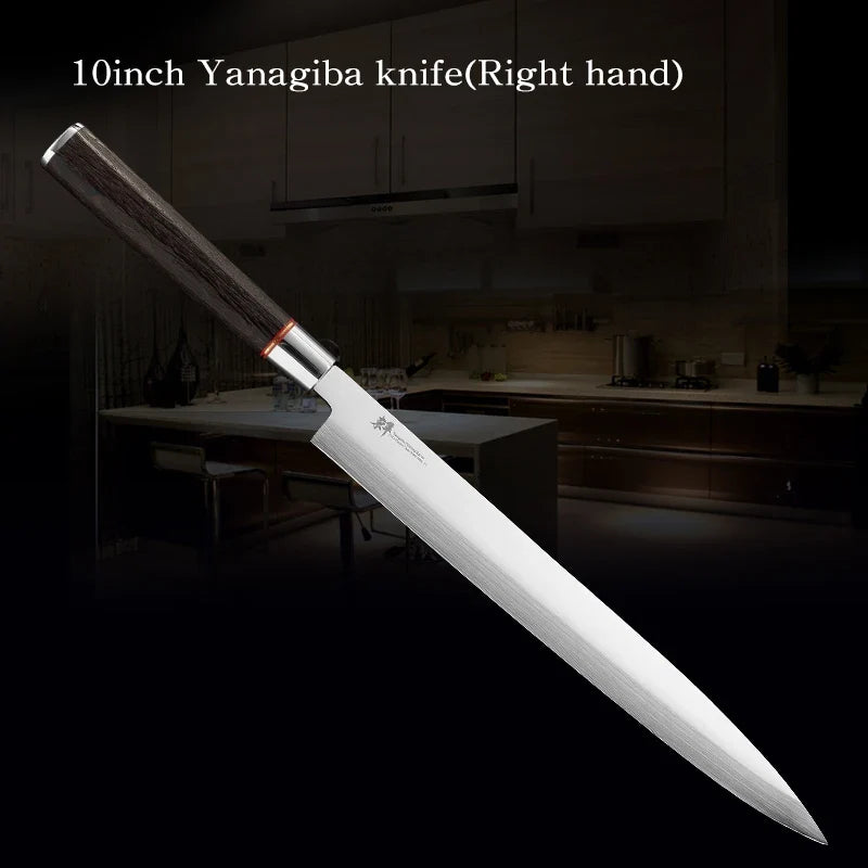 Hand-Sanded Yanagiba Sashimi Knife for Thin Fish Cuts