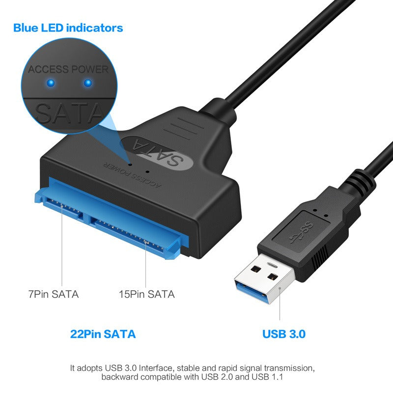 SATA to USB 3.0 Cable for 2.5-Inch Drive, Driver-Free