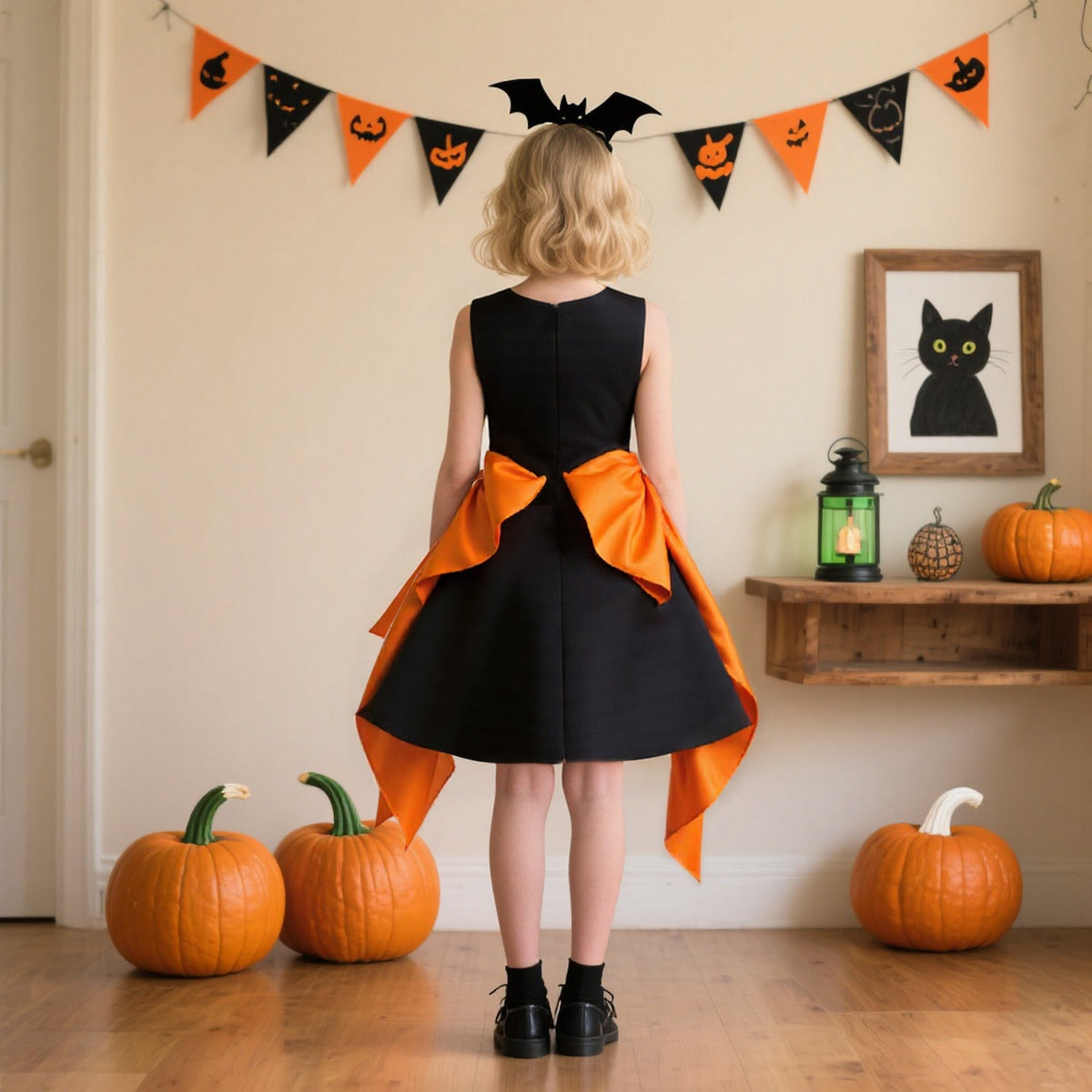 Halloween Butterfly Dress for Girls | Satin Partywear