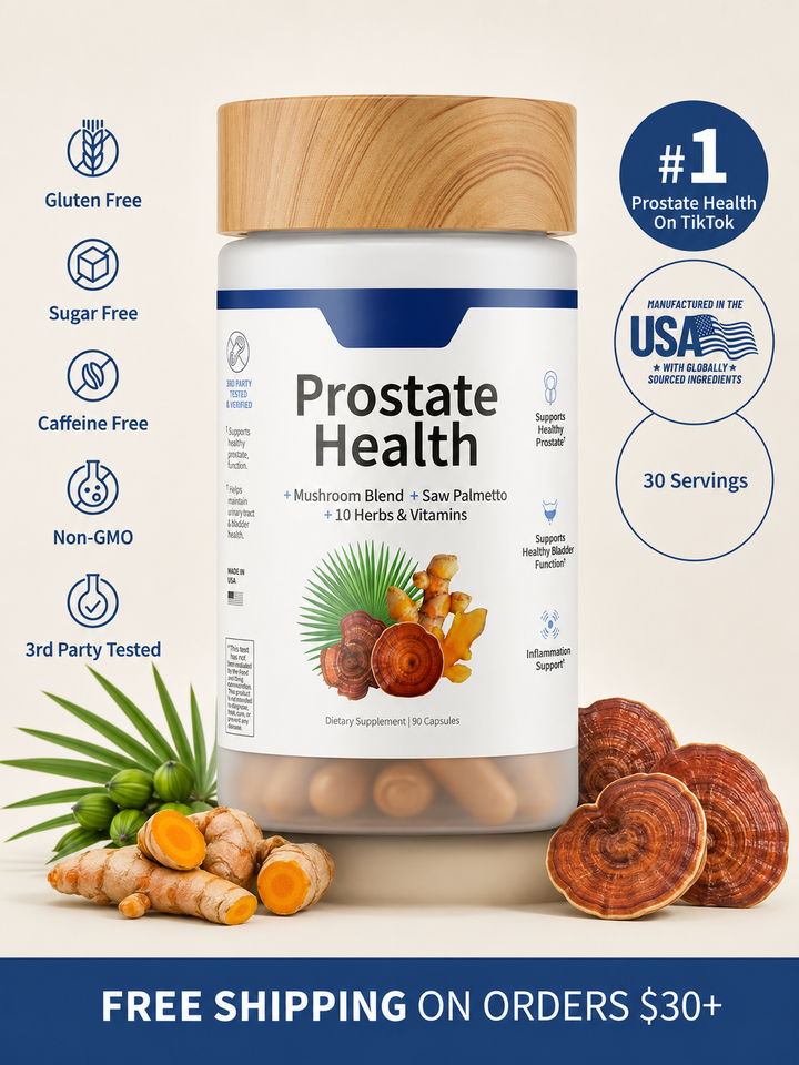 Saw Palmetto Prostate Complex — 90 Capsules with Mushroom