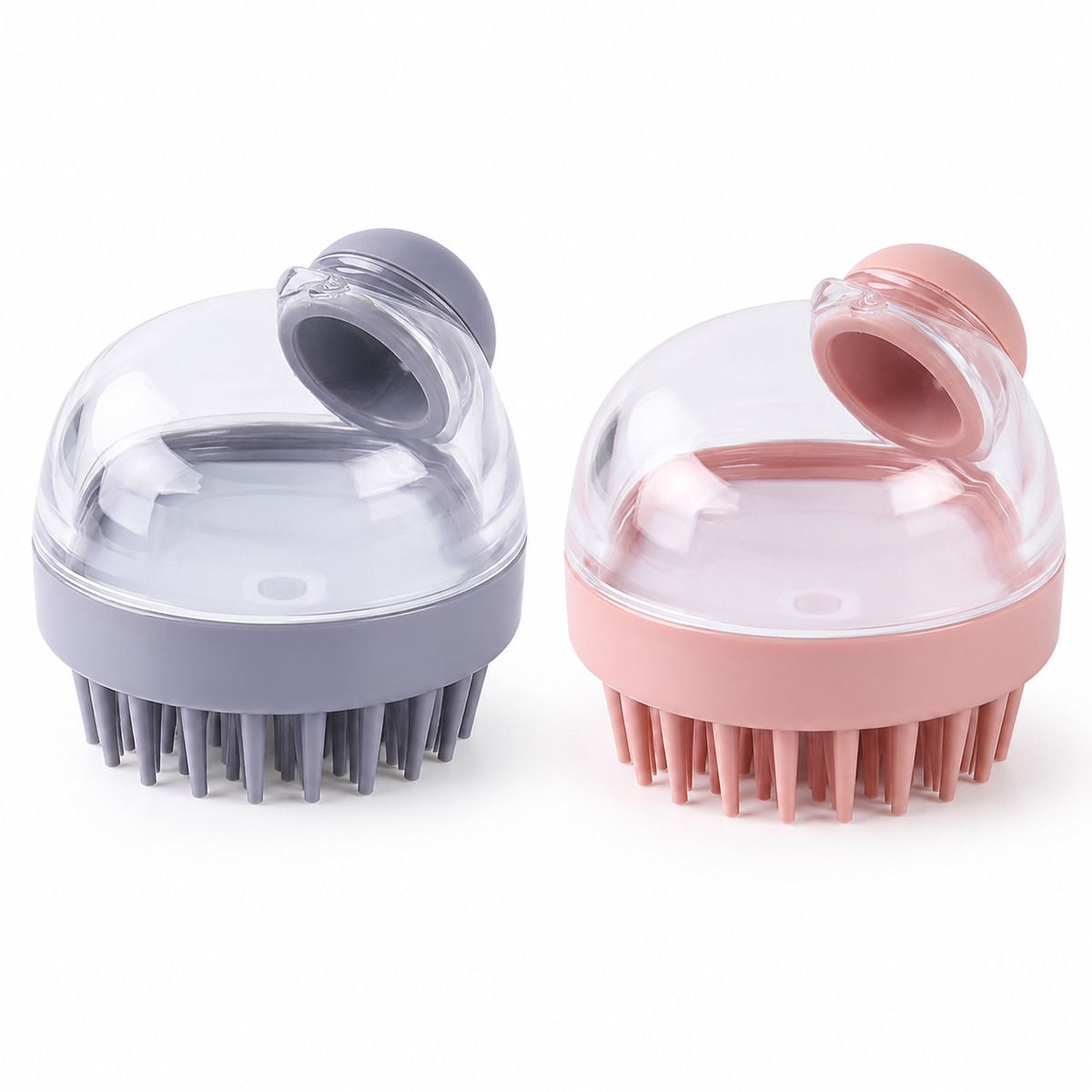 Scalp Massage Shampoo Brush with Built-In Dispenser