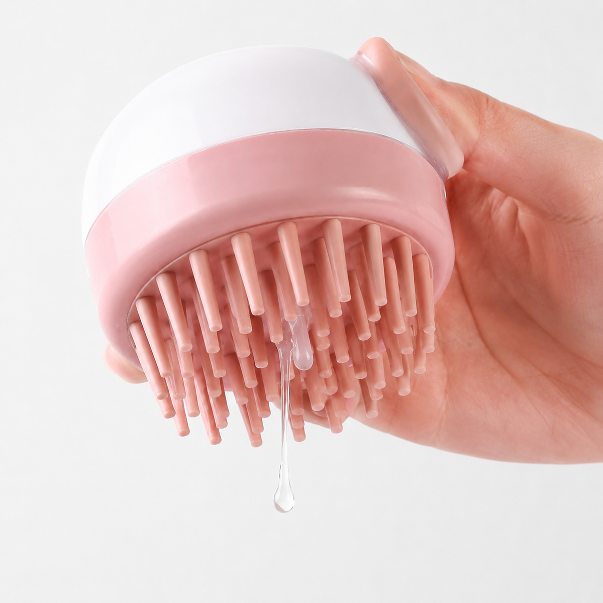 Scalp Massage Shampoo Brush with Built-In Dispenser