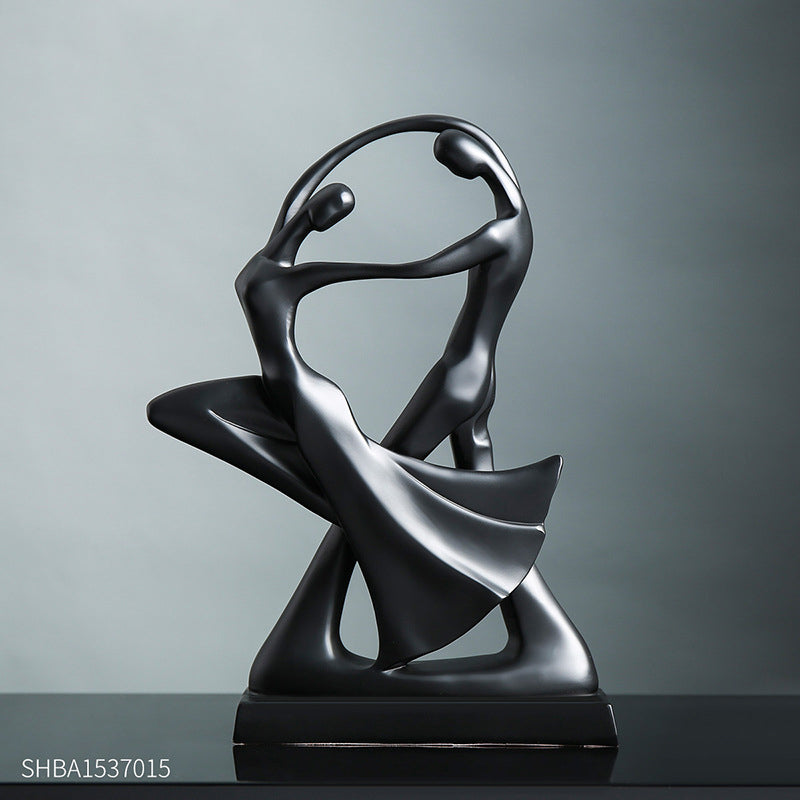 Abstract Black Sculpture for Modern Minimalist Home Decor