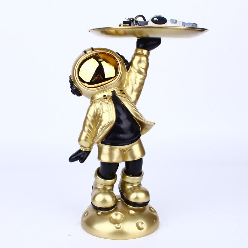 Scandinavian Astronaut Tray Ornament for Shelf Decor