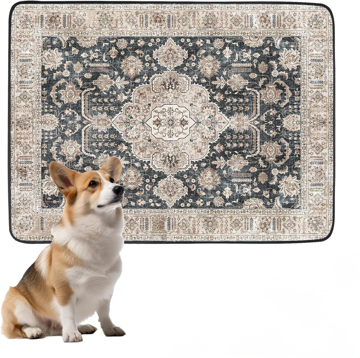 Decorative Pet Mat for Dogs & Cats | Easy-Care Comfort