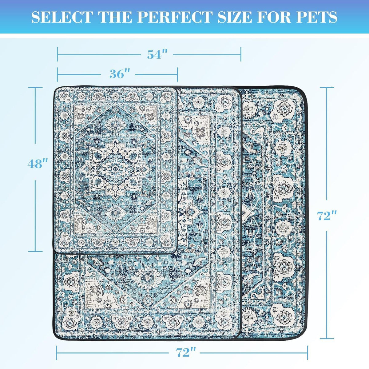 Decorative Pet Mat for Dogs & Cats | Easy-Care Comfort