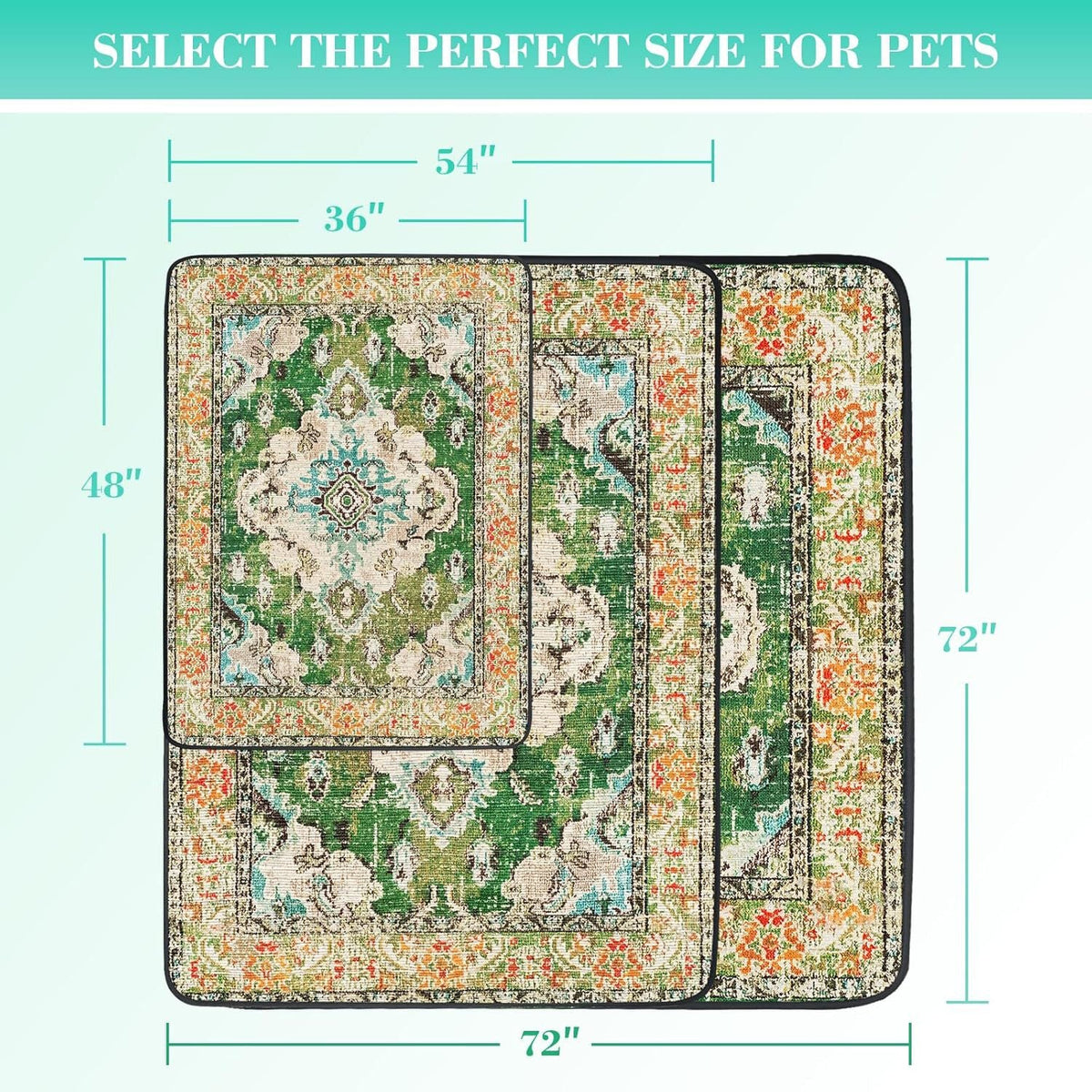 Decorative Pet Mat for Dogs & Cats | Easy-Care Comfort
