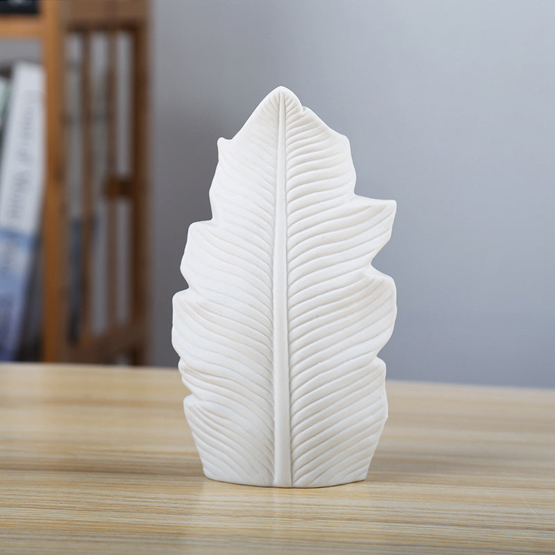 Scandinavian Ceramic Leaf Vase for Elegant Displays