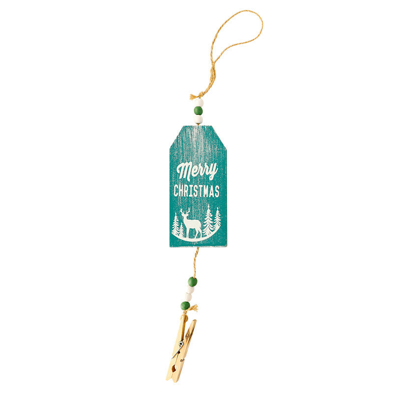 Scandinavian Wooden Christmas Ornament Rustic Charm