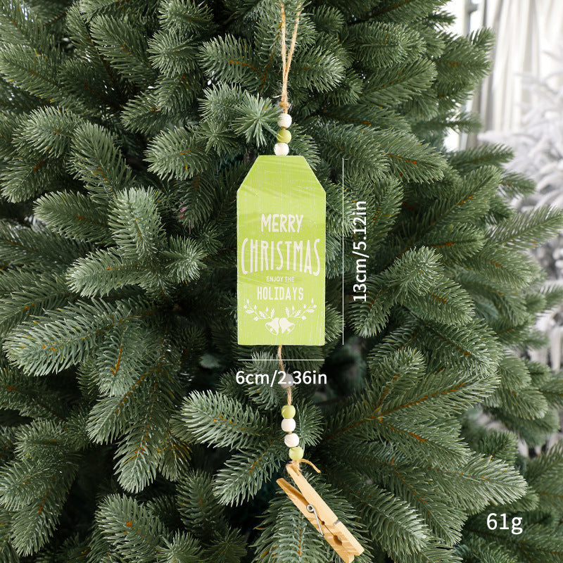 Scandinavian Wooden Christmas Ornament Rustic Charm