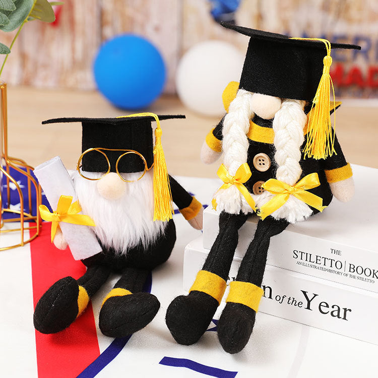 Graduation Mascot Plush Dolls for School Display Decor