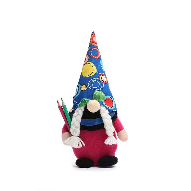 School Gnome Pair: Colorful Back-to-School Desk Decor