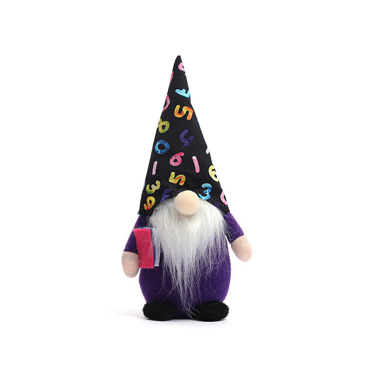 School Gnome Pair: Colorful Back-to-School Desk Decor