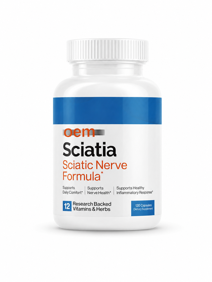 Sciatic Nerve Support Formula — 120 Capsules with Active B