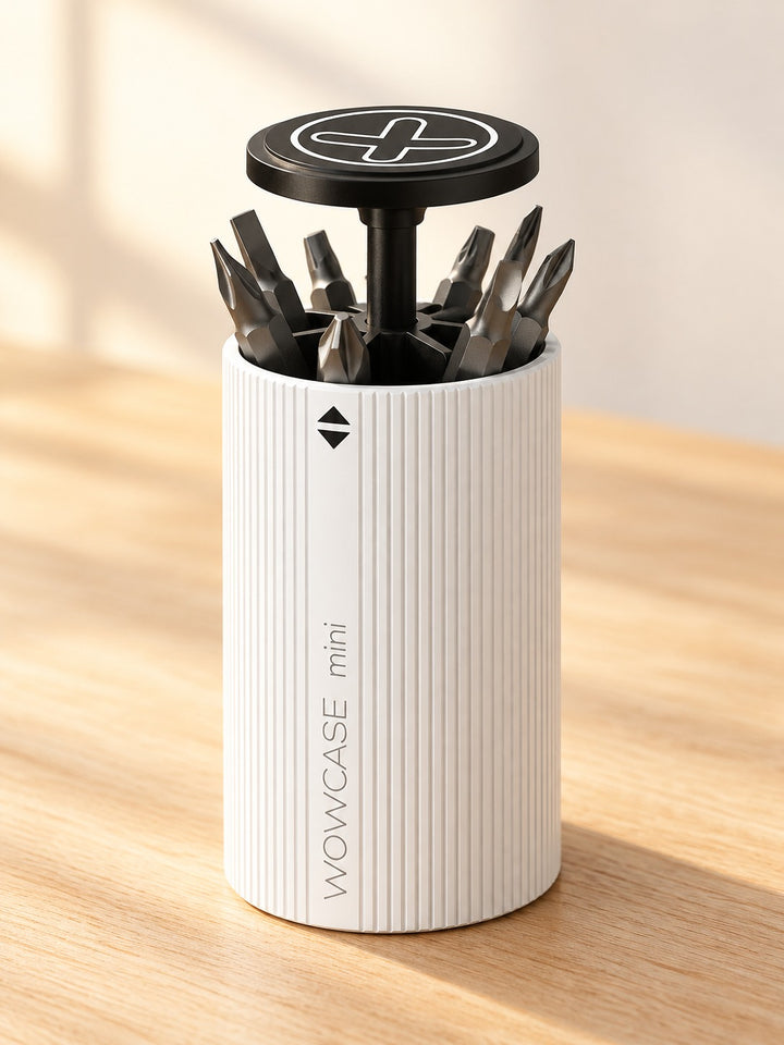Screwdriver Bit Holder with 7 Slots for Desk Storage