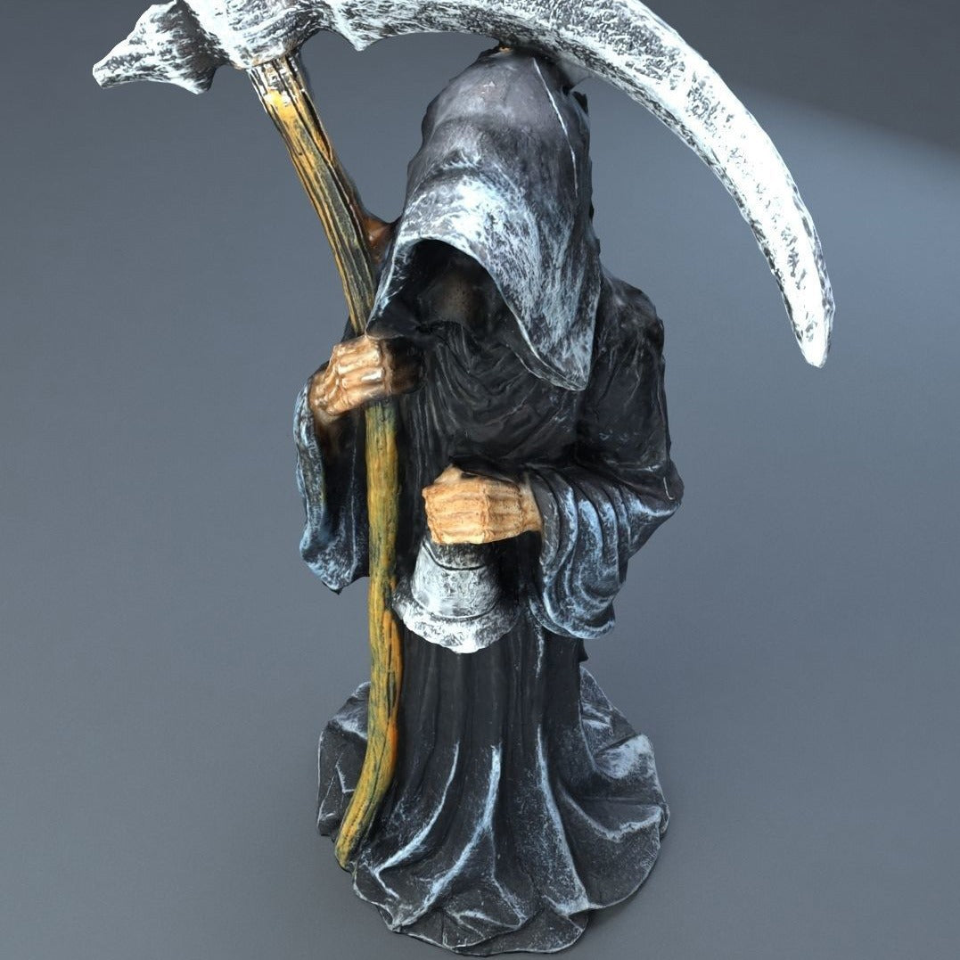 Grim Reaper Statue Gothic Resin Desktop Decor Ornament