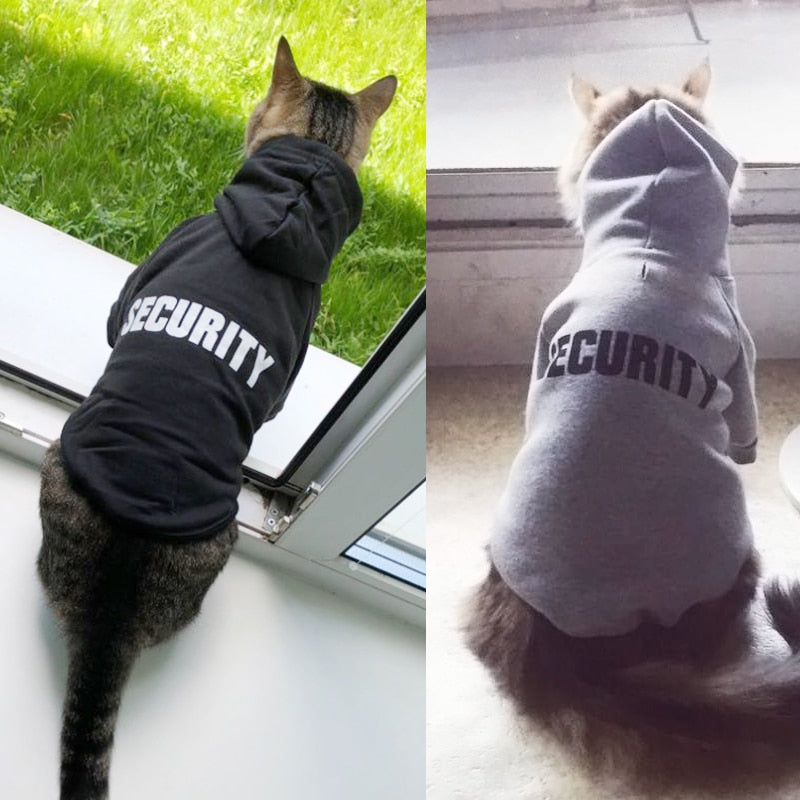 Warm Fleece Cat Hoodie with Hood for Cold Winter Days
