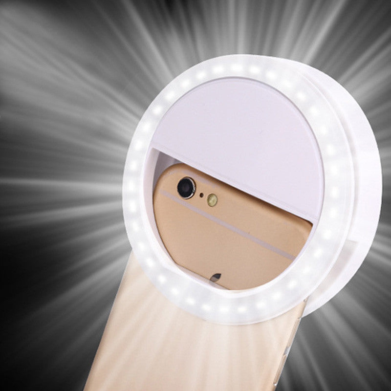 Clip-On LED Selfie Ring Light for Phone Night Photos