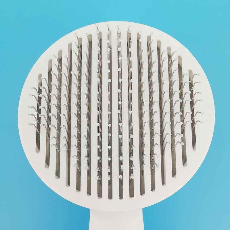 Self-Cleaning Slicker Brush for Dogs & Cats | Less Shed