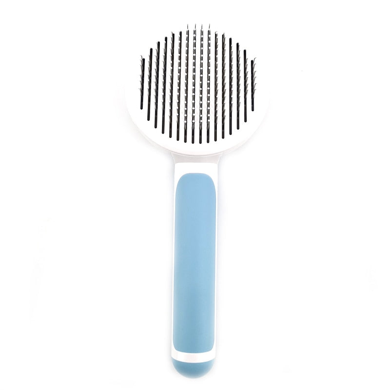 Self-Cleaning Slicker Brush for Dogs & Cats | Less Shed