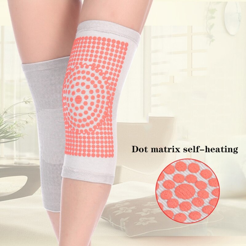 Self-Heating Knit Knee Warmers for Cold Winter Days