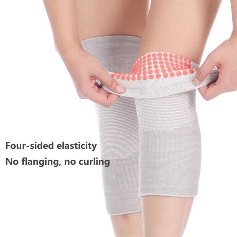 Self-Heating Knit Knee Warmers for Cold Winter Days