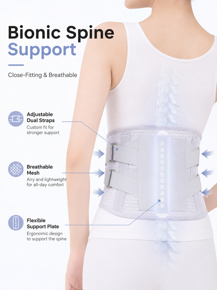 Heated Waist Support Brace — Bionic Spine & Lumbar Pain Relief