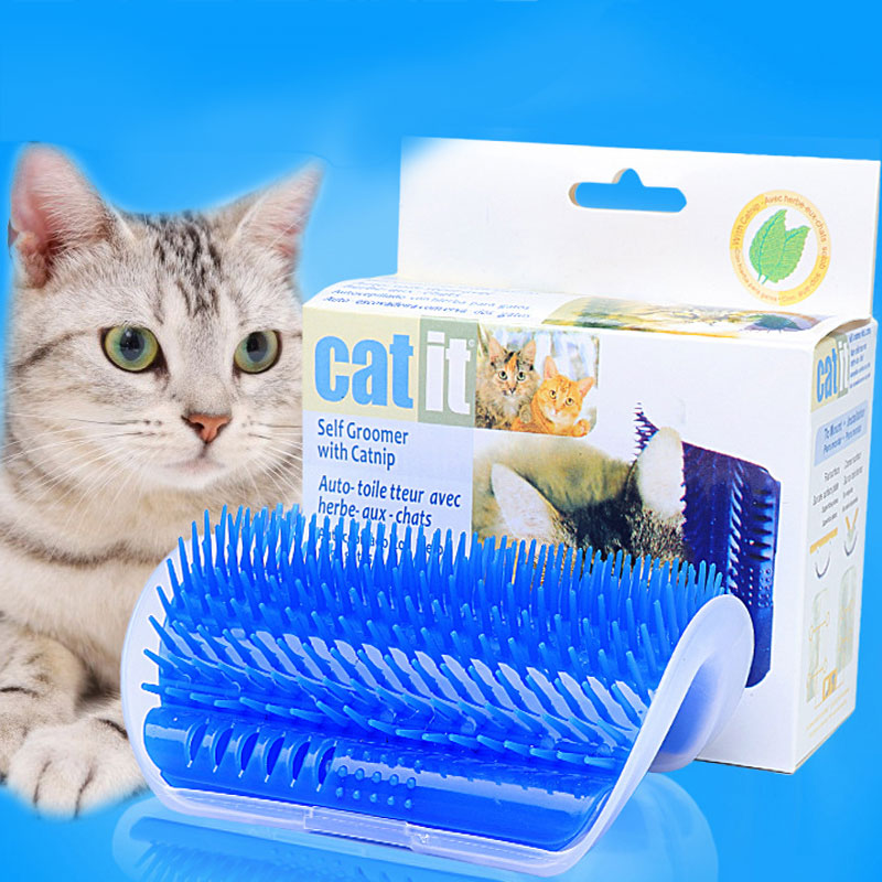 Self-Grooming Cat Brush for Loose Fur and Massage