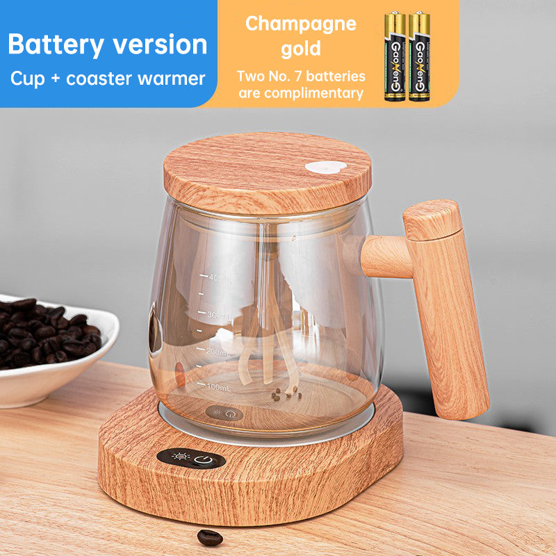 Self Stirring Coffee Mug with Heated Coaster, 400ml