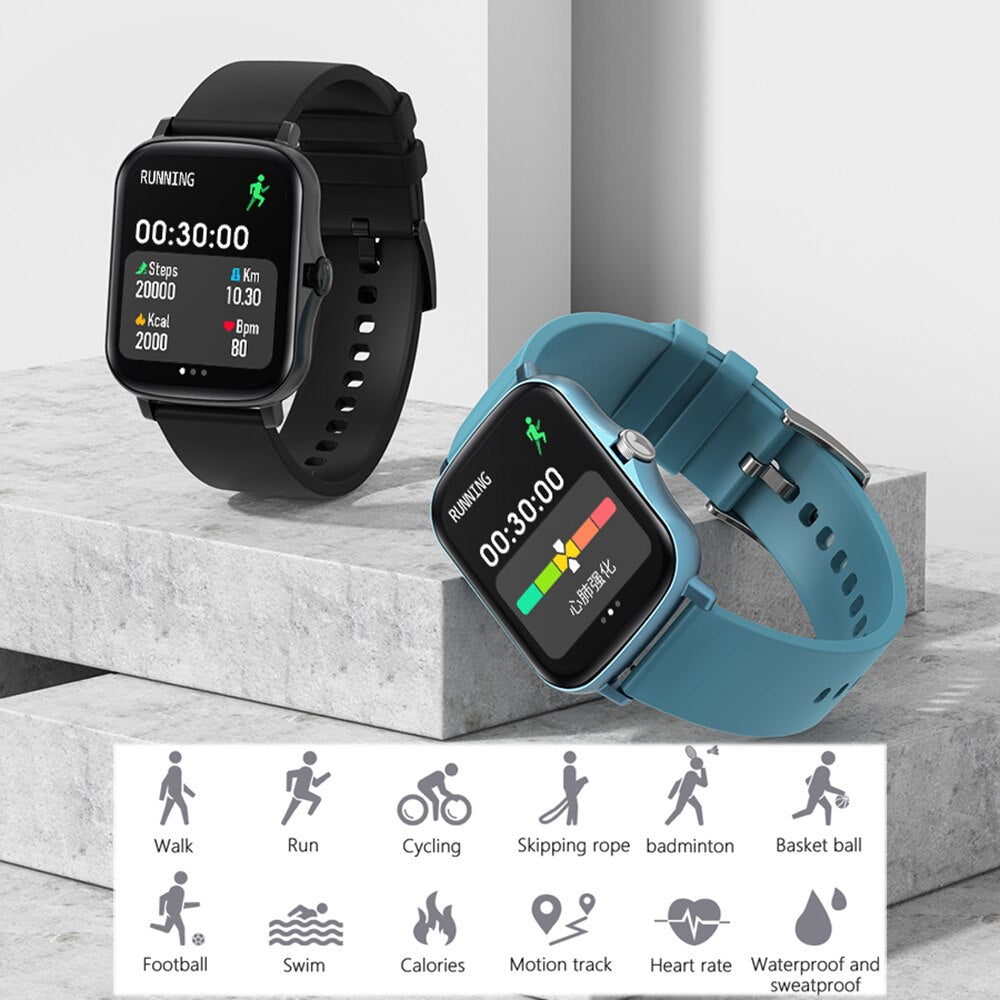 Waterproof Smart Watch for Men & Women, 12 Sports Modes