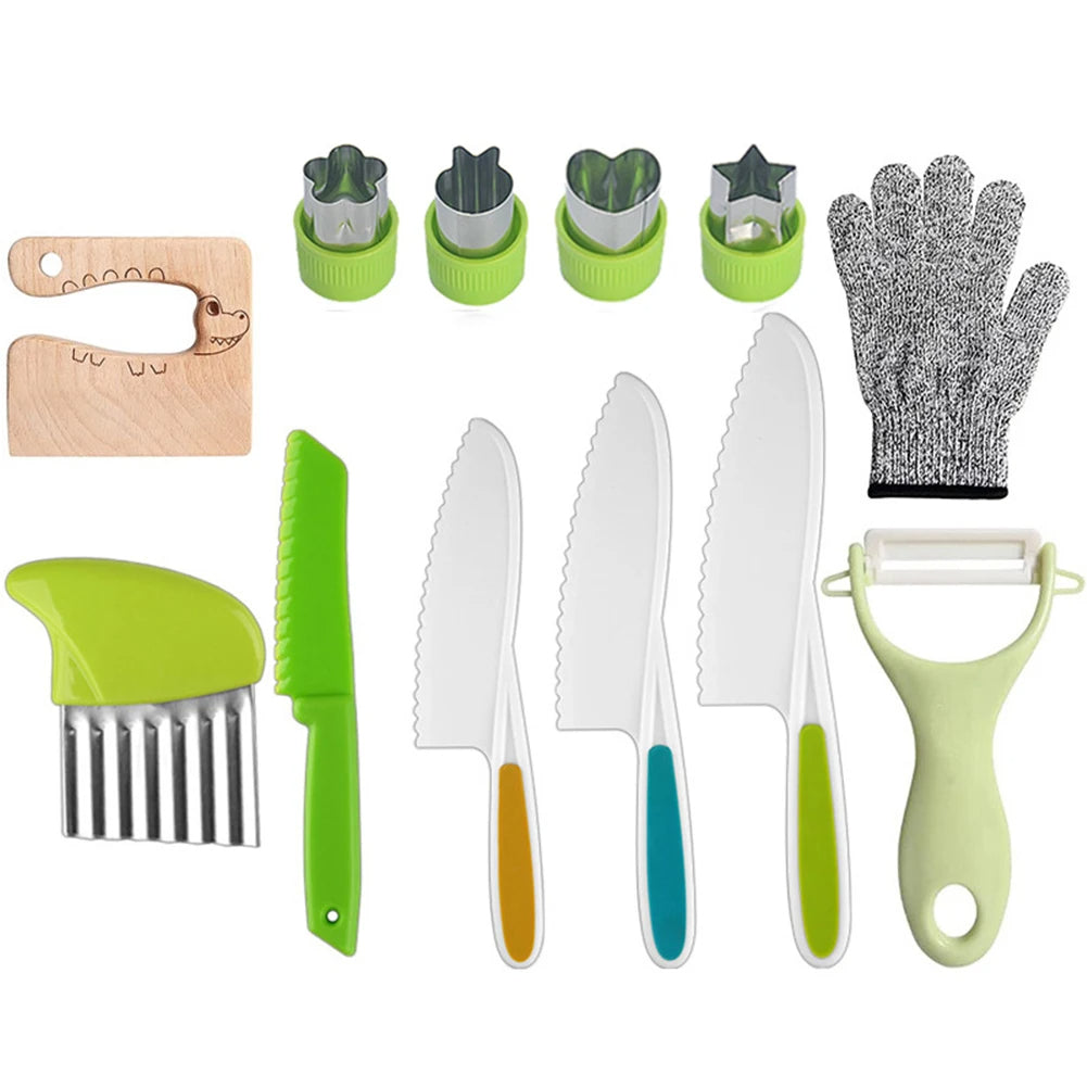 Kids Kitchen Knife Set for Safe Food Prep Learning